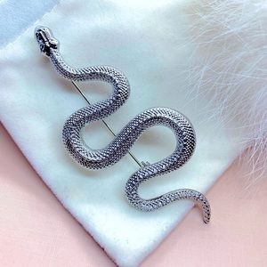 Silver Silver Snake Brooch